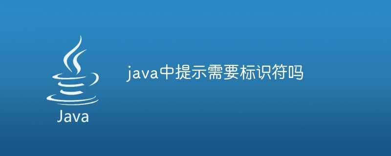 java中提示需要标识符吗插图 java中提示需要标识符吗
