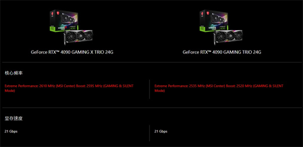 微星rxt4090魔龙和魔龙x有何不同 微星rxt4090魔龙和魔龙x对比详解