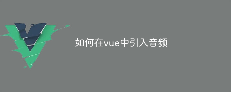 如何在vue中引入音频插图 如何在vue中引入音频