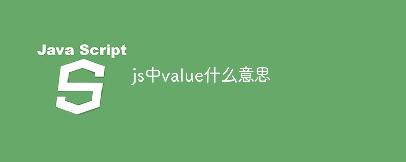 js中value什么意思插图 js中value什么意思