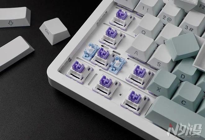 凯华联名云霄轴! 达尔优EK87Pro三模机械键盘拆解评测插图10