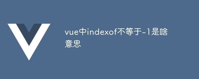vue中indexof不等于