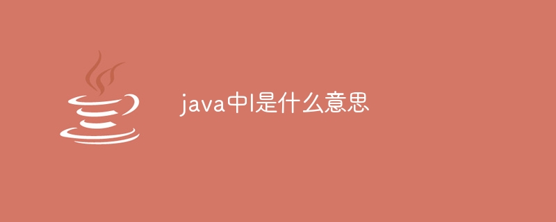 java中l是什么意思插图 java中l是什么意思