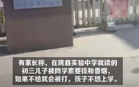 校园霸凌又现 男孩被同学索要钱烟不给就打