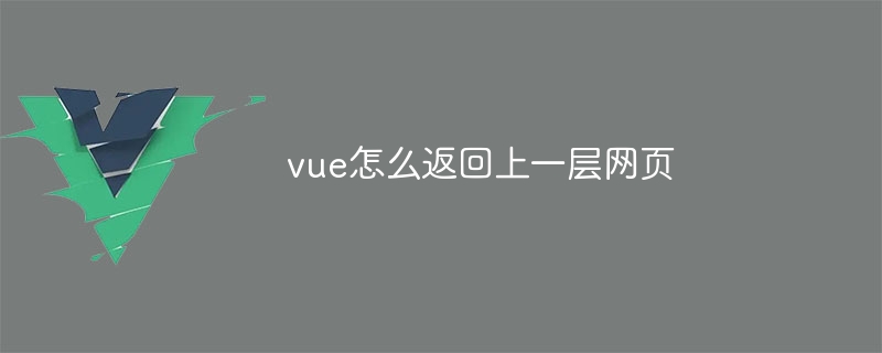 vue怎么返回上一层网页