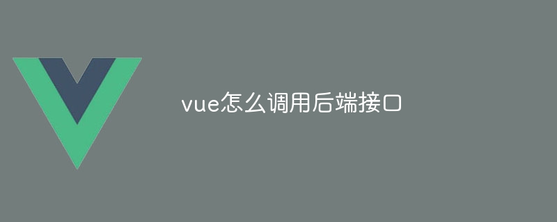 vue怎么调用后端接口插图 vue怎么调用后端接口