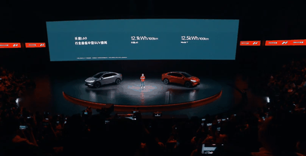 全球中型SUV能耗最低！乐道L60能耗公布：百公12.1度电