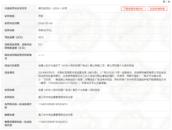 椰树因擦边广告被罚40万元!广告语违背公序良俗插图1 椰树因擦边广告被罚40万元!广告语违背公序良俗