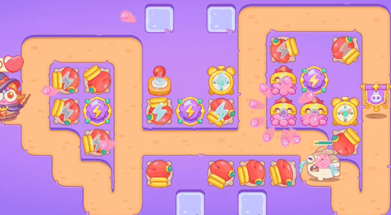 《保卫萝卜4》阿波与魔法宝藏第87关通关攻略