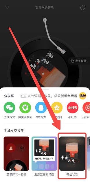 网易云音乐怎么设置微信状态 设置微信状态的操作方法插图3 网易云音乐怎么设置微信状态 设置微信状态的操作方法
