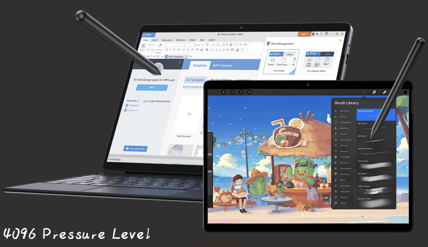 12 代英特尔 N100 + 12.96 英寸 3K 屏,驰为 Hi10 Max 二合一 Win11 平板上架官网插图4 12 代英特尔 N100 + 12.96 英寸 3K 屏,驰为 Hi10 Max 二合一 Win11 平板上架官网