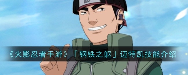 《火影忍者手游》「钢铁之躯」迈特凯技能介绍插图 《火影忍者手游》「钢铁之躯」迈特凯技能介绍