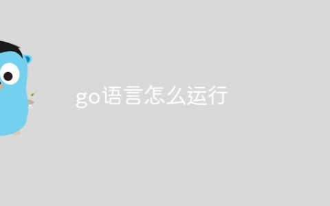go语言怎么运行