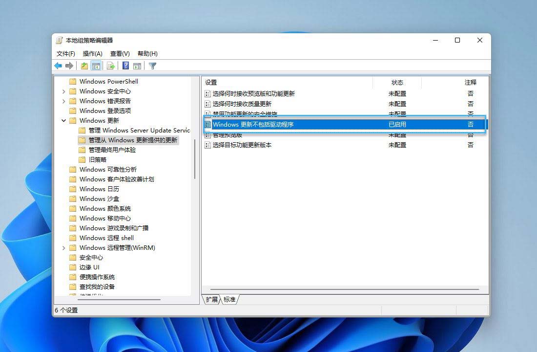 win11怎么禁止Windows Update 自动更新驱动程序？插图3