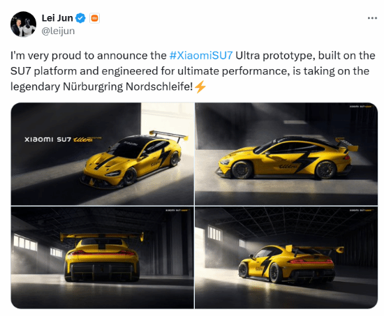 雷军在国外宣传小米新车引热议 网友:SU7皮卡丘版!插图 雷军在国外宣传小米新车引热议 网友:SU7皮卡丘版!