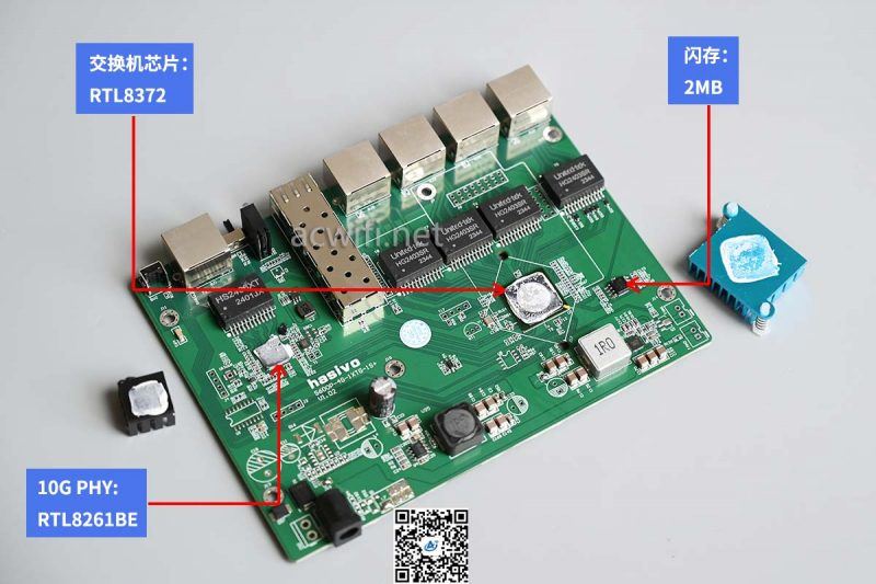 10G电口和轻网管! hasivo海思视讯2.5G交换机拆机测评插图24