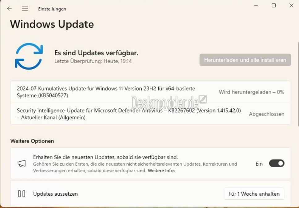 Win11 RP 226×1.3951预览版更新补丁KB5040527(附下载与更新修复汇总)