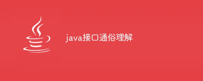 java接口通俗理解