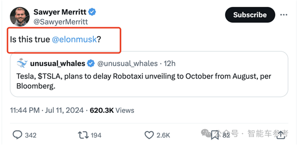 Robotaxi被曝跳票 特斯拉市值一夜暴跌超5000亿插图2 Robotaxi被曝跳票 特斯拉市值一夜暴跌超5000亿