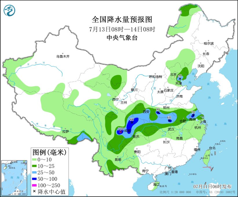 江淮江汉遭遇强降雨 江南华南持续高温酷暑插图5 江淮江汉遭遇强降雨 江南华南持续高温酷暑