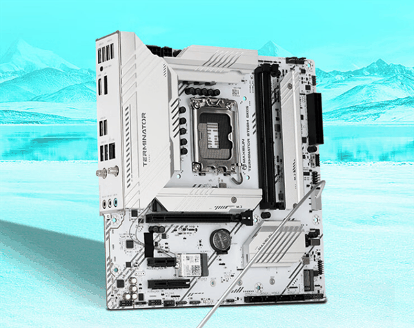 899元 铭瑄终结者B760M GKD5 ICE主板上市:银白外观 支持DDR5-8600插图1 899元 铭瑄终结者B760M GKD5 ICE主板上市:银白外观 支持DDR5-8600