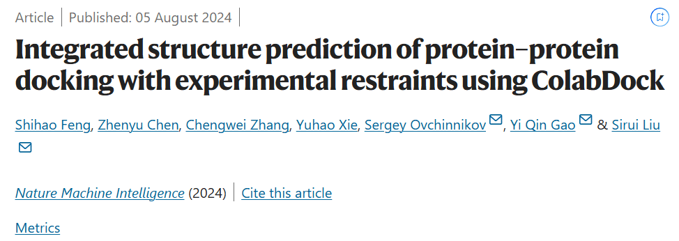 Nature子刊，北大团队通用AI框架对蛋白-蛋白对接进行综合结构预测，弥合实验与计算的差距