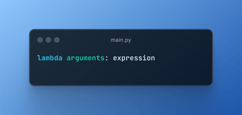 Python 中的 Lambda 函数解释清楚！ - 叮当号