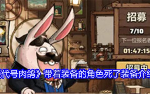 《代号肉鸽》带着装备的角色死了装备介绍