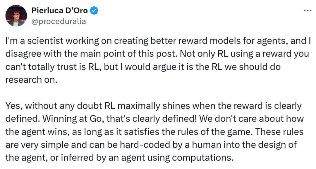 Karpathy观点惹争议:RLHF不是真正的强化学习,谷歌、Meta下场反对插图5 Karpathy观点惹争议:RLHF不是真正的强化学习,谷歌、Meta下场反对