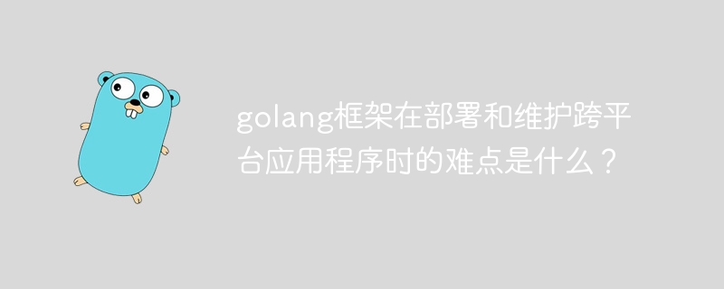 golang框架在部署和维护跨平台应用程序时的难点是什么？