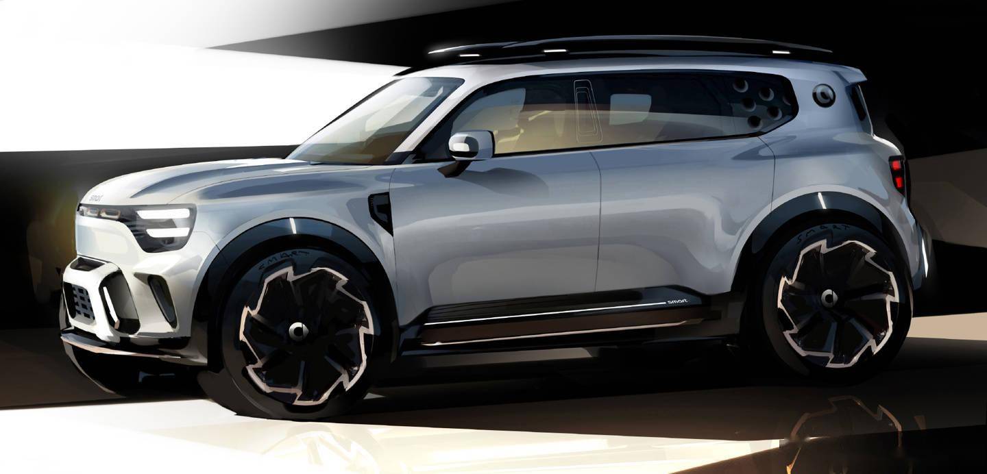 奔驰设计新作曝光！精灵#5大五座SUV，有何亮点？