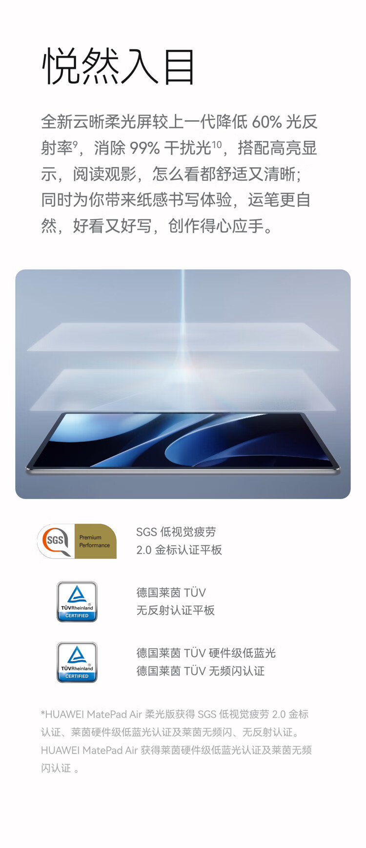 华为新款 MatePad Air 平板首销：12 英寸 2.8K 1000 尼特屏幕，首发 2899 元起