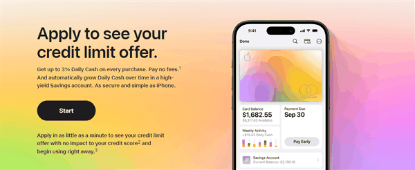 苹果推出高额优惠活动：新用户注册Apple Card 最高可获300美元奖励