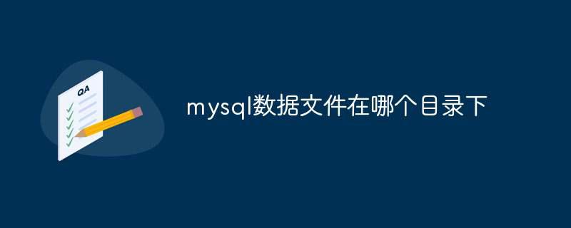 mysql数据文件在哪个目录下