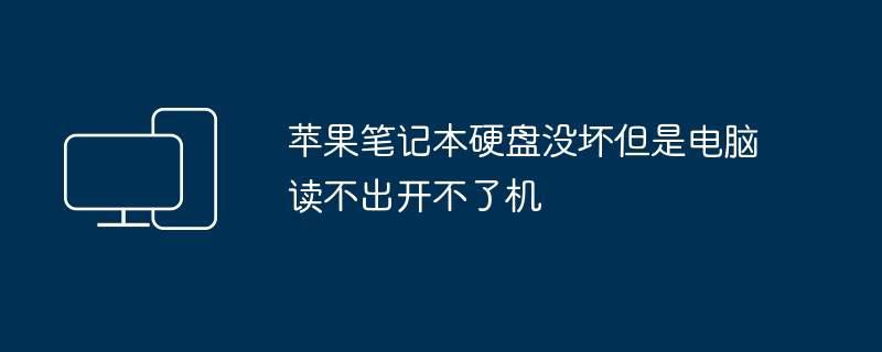 苹果笔记本硬盘没坏但是电脑读不出开不了机