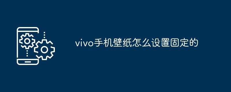 vivo手机壁纸怎么设置固定的