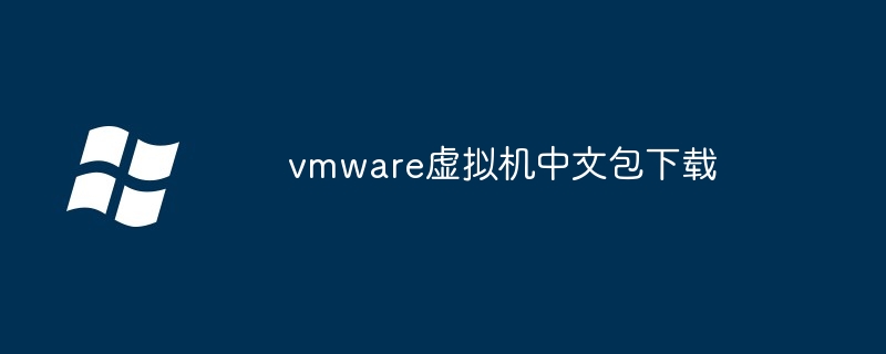 vmware虚拟机中文包下载插图 vmware虚拟机中文包下载