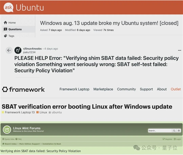 微软闯祸Linux躺枪：更新之后 Linux打不开了