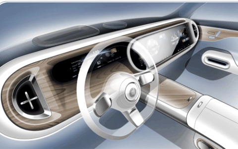 复古风格搭配双连屏！smart精灵#5内饰设计图发布