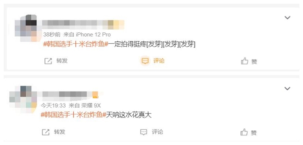 韩国选手十米台炸鱼:获得27.20分 画面引发网友热议插图2 韩国选手十米台炸鱼:获得27.20分 画面引发网友热议