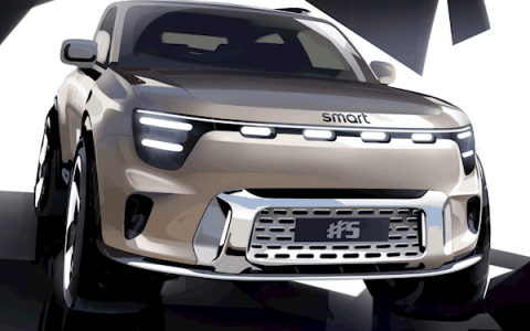 纯电版小G来了！smart 精灵#5设计图公布：奔驰设计团队打造