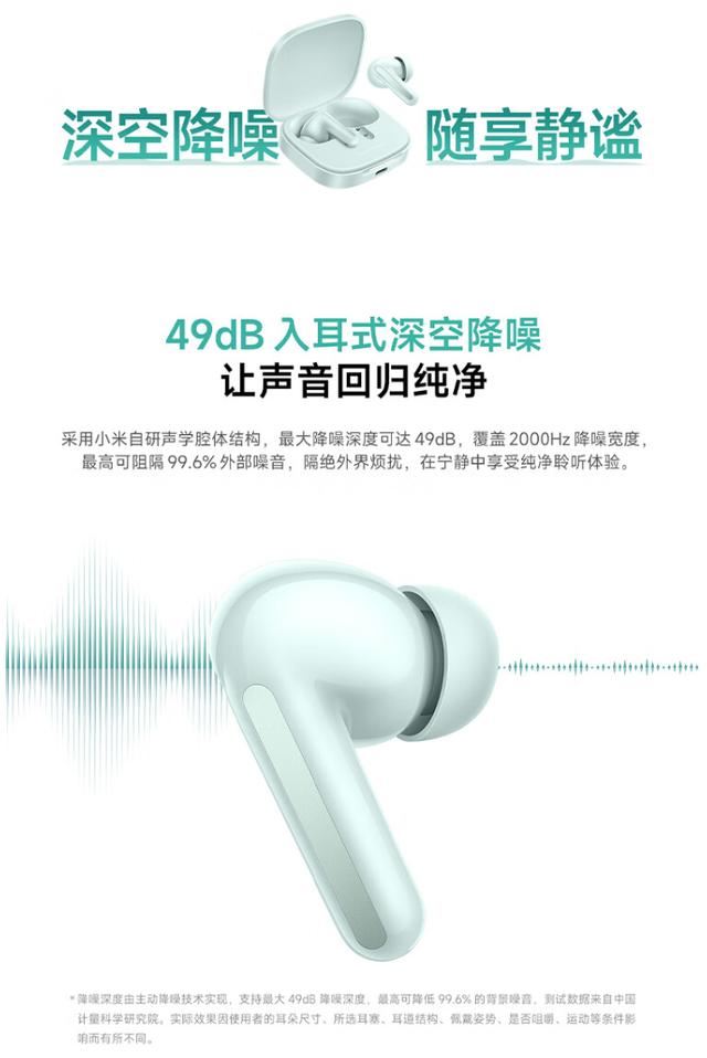 Redmi Buds 6耳机正式发布:199元 续航长达42小时插图12