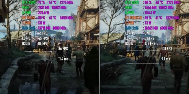 锐龙7 9800X3D和锐龙9 9950X怎么选? 七款游戏性能对比测评插图7 锐龙7 9800X3D和锐龙9 9950X怎么选? 七款游戏性能对比测评插图7