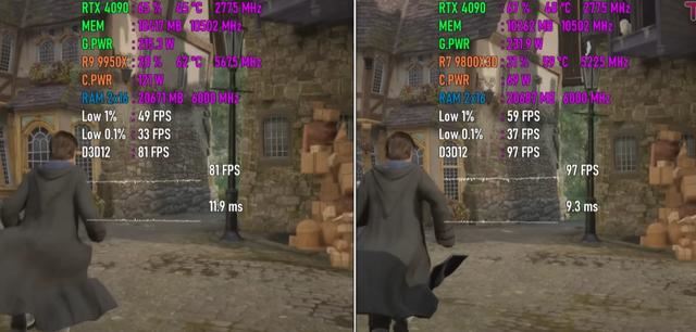 锐龙7 9800X3D和锐龙9 9950X怎么选? 七款游戏性能对比测评插图9 锐龙7 9800X3D和锐龙9 9950X怎么选? 七款游戏性能对比测评插图9