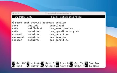 Mac终端怎么使用Touch ID进行身份验证?