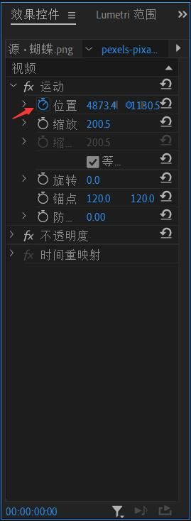 Premiere怎么做蝴蝶飞舞动画? Pr巧用关键帧制作蝴蝶飞舞动画的技巧插图3