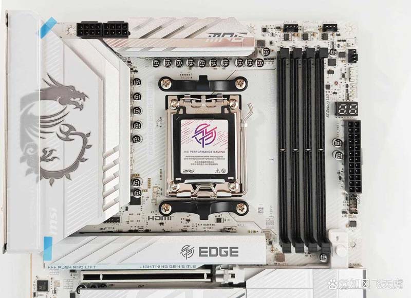 纯白主板赛道的有力竞争者! 微星MPG B850 EDGE TI WIFI刀锋钛主板测评插图1