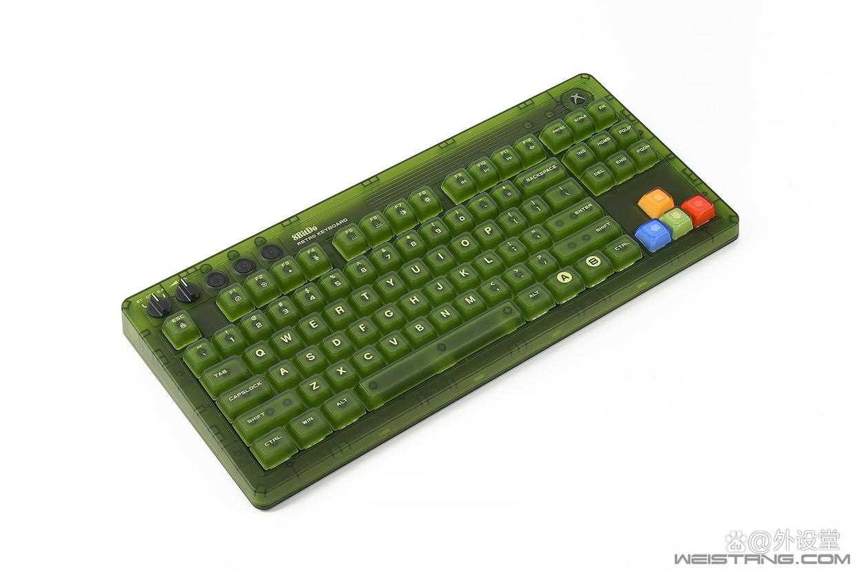 复古与科技的碰撞! 八位堂 Retro 87X 三模无线机械键盘详细评测插图6