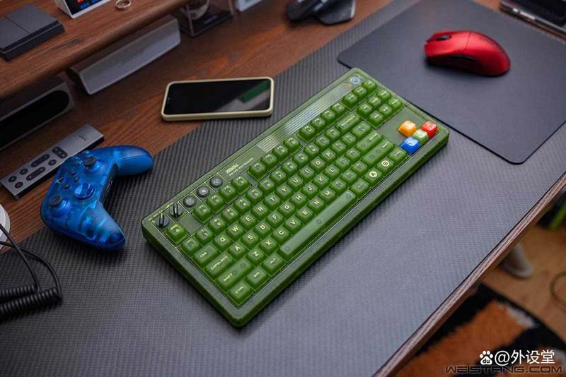 复古与科技的碰撞! 八位堂 Retro 87X 三模无线机械键盘详细评测插图59