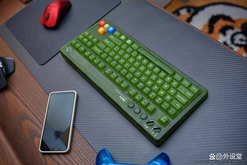 复古与科技的碰撞! 八位堂 Retro 87X 三模无线机械键盘详细评测插图62